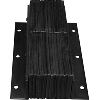 Laminated Dock Bumpers, Vertical, Rubber, 11" W x 4" D x 20" H Les Fournitures Industrielles Méga