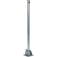 Butoirs repliables, Acier, 42" h x 1-3/4" la, Argent Les Fournitures Industrielles Méga