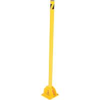 Butoirs repliables, Acier, 42" h x 1-3/4" la, Jaune Les Fournitures Industrielles Méga