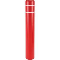Polyethylene Bollard Covers, 4-1/2" Dia. x 52" L, Red Les Fournitures Industrielles Méga