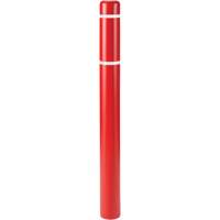 Polyethylene Bollard Covers, 6-5/8" Dia. x 52" L, Red Les Fournitures Industrielles Méga