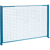 Protecteurs de p&eacute;rim&egrave;tre - Style treillis m&eacute;tallique, 4' h x 8' la, Bleu Les Fournitures Industrielles Méga