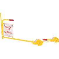 Single Rail Chock With Flag Rail Combo Les Fournitures Industrielles Méga