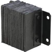 Butoir de quai lamell&eacute;, Horizontal, Caoutchouc, 12" la x 6" p x 10" h Les Fournitures Industrielles Méga