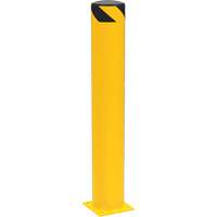 Bornes de s&eacute;curit&eacute; tubulaire, Acier, 42" h x 6-5/8" la, Jaune Les Fournitures Industrielles Méga