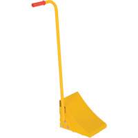 Cale de roue avec poign&eacute;e ergonomique, Acier, Jaune, 8" la x 10-3/4" p x 9-1/8" h Les Fournitures Industrielles Méga