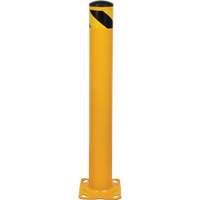 Bollard, Steel, 36" H x 4-1/2" W, Yellow Les Fournitures Industrielles Méga