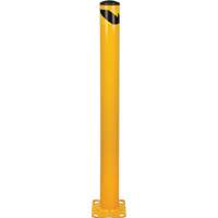 Bollard, Steel, 48" H x 4-1/2" W, Yellow Les Fournitures Industrielles Méga