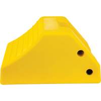 Cale de roue robustes, Ur&eacute;thane, Jaune, 15-1/2" la x 17-7/10" p x 10" h Les Fournitures Industrielles Méga
