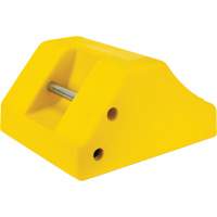 Cale de roue robustes, Ur&eacute;thane, Jaune, 15-1/2" la x 17-7/10" p x 10" h Les Fournitures Industrielles Méga