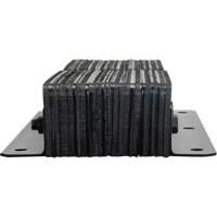 Laminated Dock Bumpers, Vertical, Rubber, 11" W x 4" D x 24" H Les Fournitures Industrielles Méga