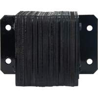 Laminated Dock Bumpers, Horizontal, Rubber, 12" W x 4" D x 10" H Les Fournitures Industrielles Méga