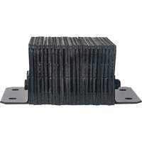 Laminated Dock Bumpers, Horizontal, Rubber, 12" W x 6" D x 10" H Les Fournitures Industrielles Méga