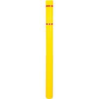 Polyethylene Bollard Cover, 4-1/2" Dia. x 64" L, Red/Yellow Les Fournitures Industrielles Méga