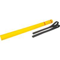 Polyethylene Bollard Cover, 4-1/2" Dia. x 64" L, Red/Yellow Les Fournitures Industrielles Méga