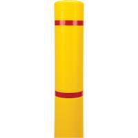 Polyethylene Bollard Cover, 4-1/2" Dia. x 64" L, Red/Yellow Les Fournitures Industrielles Méga