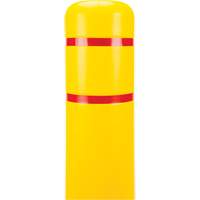 Capuchon en poly&eacute;thyl&egrave;ne pour borne de protection, 6-5/8" dia. x 60" l, Rouge/Jaune Les Fournitures Industrielles Méga
