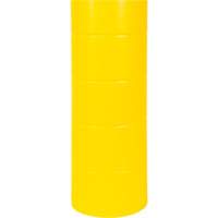 Capuchon en poly&eacute;thyl&egrave;ne pour borne de protection, 6-5/8" dia. x 60" l, Rouge/Jaune Les Fournitures Industrielles Méga