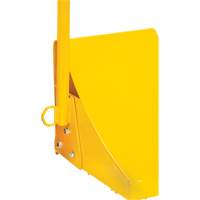 Cale de roue pour la glace avec poign&eacute;e ergonomique, Acier, Jaune, 8-1/16" la x 10-5/8" p x 8-13/16" h Les Fournitures Industrielles Méga
