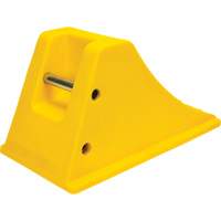 Cales de roue avec surface antid&eacute;rapante en aluminium, Polyur&eacute;thane, Jaune s&eacute;curit&eacute; OSHA, 11-1/4" la x 21" p x 12-1/4" h Les Fournitures Industrielles Méga