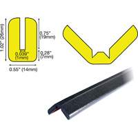 Butoir de protection de rebords mod&egrave;le W 1M, Longueur 3,25' (0,99 m) Les Fournitures Industrielles Méga
