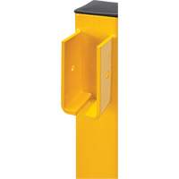 Corner Post for Light-Duty Guard Rails, Steel, 42" H, Safety Yellow Les Fournitures Industrielles Méga