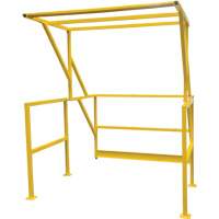 Mezzanine Safety Gate, 70" L x 77" H, 78" Raised, Yellow Les Fournitures Industrielles Méga
