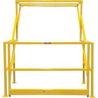Mezzanine Safety Gate, 70" L x 77" H, 78" Raised, Yellow Les Fournitures Industrielles Méga