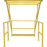 Mezzanine Safety Gate, 70" L x 77" H, 78" Raised, Yellow Les Fournitures Industrielles Méga