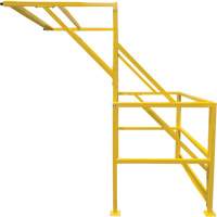 Mezzanine Safety Gate, 70" L x 77" H, 78" Raised, Yellow Les Fournitures Industrielles Méga
