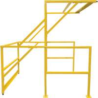 Mezzanine Safety Gate, 70" L x 77" H, 78" Raised, Yellow Les Fournitures Industrielles Méga