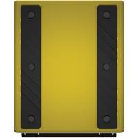 Cale de roue ultra-robuste pour l'exploitation mini&egrave;re Checkers Safety, PEHD, Jaune, 14-1/2" la x 17-1/2" p x 16" h Les Fournitures Industrielles Méga