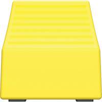 Cale de roue ultra-robuste pour l'exploitation mini&egrave;re Checkers Safety sans support, PEHD, Jaune, 14-1/2" la x 17-1/2" p x 16" h Les Fournitures Industrielles Méga