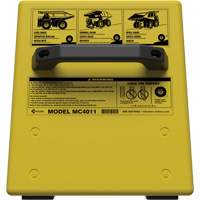 Cale de roue ultra-robuste pour l'exploitation mini&egrave;re Checkers Safety sans support, PEHD, Jaune, 14-1/2" la x 17-1/2" p x 16" h Les Fournitures Industrielles Méga