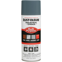 Peinture en a&eacute;rosol &agrave; usages multiples syst&egrave;me 1600 Industrial Choice, Gris machine, Brillant, 12 oz, Canette a&eacute;rosol Les Fournitures Industrielles Méga