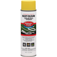 Peinture pour traçage de ligne pour terrain de gymnastique Industrial Choice AF1600, Jaune, 17 oz, Canette a&eacute;rosol Les Fournitures Industrielles Méga