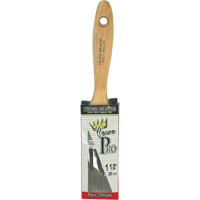 Pinceau droit Pro, Poly/nylon, Manche Bois, Largeur de 1-1/2" Les Fournitures Industrielles Méga