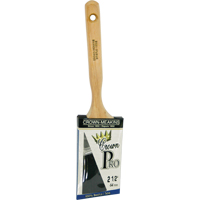 Pinceau &agrave; soies angulaires Crown Pro, Soies, Manche Bois, Largeur de 2-1/2" Les Fournitures Industrielles Méga