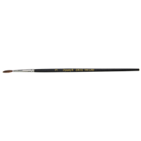 Pinceau pointu &agrave; soies noires pour artiste, Largeur de la brosse de 2,1 mm, Soie de chameau, Manche &agrave; Bois Les Fournitures Industrielles Méga