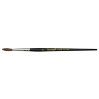 Pinceau pointu &agrave; soies noires pour artiste, Largeur de la brosse de 4 mm, Soie de chameau, Manche &agrave; Bois Les Fournitures Industrielles Méga