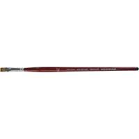 Flat Artist Brush, 1/4" Brush Width, Synthetic, Wood Handle Les Fournitures Industrielles Méga