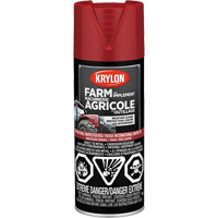 Peinture en a&eacute;rosol pour la ferme et l'&eacute;quipement, Rouge International Harvester, Tr&egrave;s brillant, 340 g, Canette a&eacute;rosol Les Fournitures Industrielles Méga