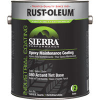 Rev&ecirc;tement dentretien &eacute;poxydique &agrave; base deau Sierra Performance S60 Base pour accents, Gallon, Base &agrave; teinter Les Fournitures Industrielles Méga