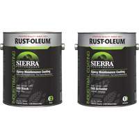 Trousse de rev&ecirc;tement dentretien &eacute;poxydique &agrave; base deau Sierra S60, Gallon, Noir Les Fournitures Industrielles Méga