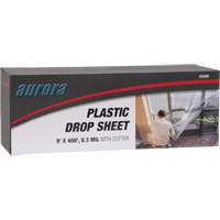Toile de protection, 400' lo x 9' la, Plastique Les Fournitures Industrielles Méga