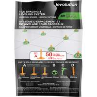 Cales d'espacement universelles Miracle Sealants Levolution Les Fournitures Industrielles Méga