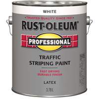 Peinture pour traçage de lignes de circulation, Blanc, 3,78 L, Cruche Les Fournitures Industrielles Méga