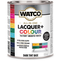 Composant de base fonc&eacute; pour finition laqu&eacute;e + couleur tout-en-un Watco, 946 ml, Base &agrave; teinte fonc&eacute;e, Tr&egrave;s brillant Les Fournitures Industrielles Méga