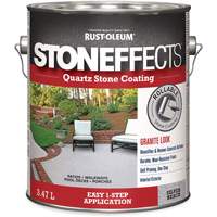 Rev&ecirc;tement &agrave; base de pierre de quartz Stoneffects, 3,78 L, &agrave; l'eau, Textur&eacute;, Gris Les Fournitures Industrielles Méga