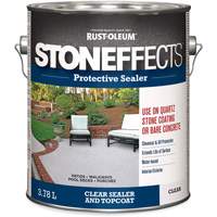Produit d'&eacute;tanch&eacute;ifi&eacute; protecteur pour b&eacute;ton Stoneffects, 3,78 L, &agrave; l'eau, Transparent, Transparent Les Fournitures Industrielles Méga